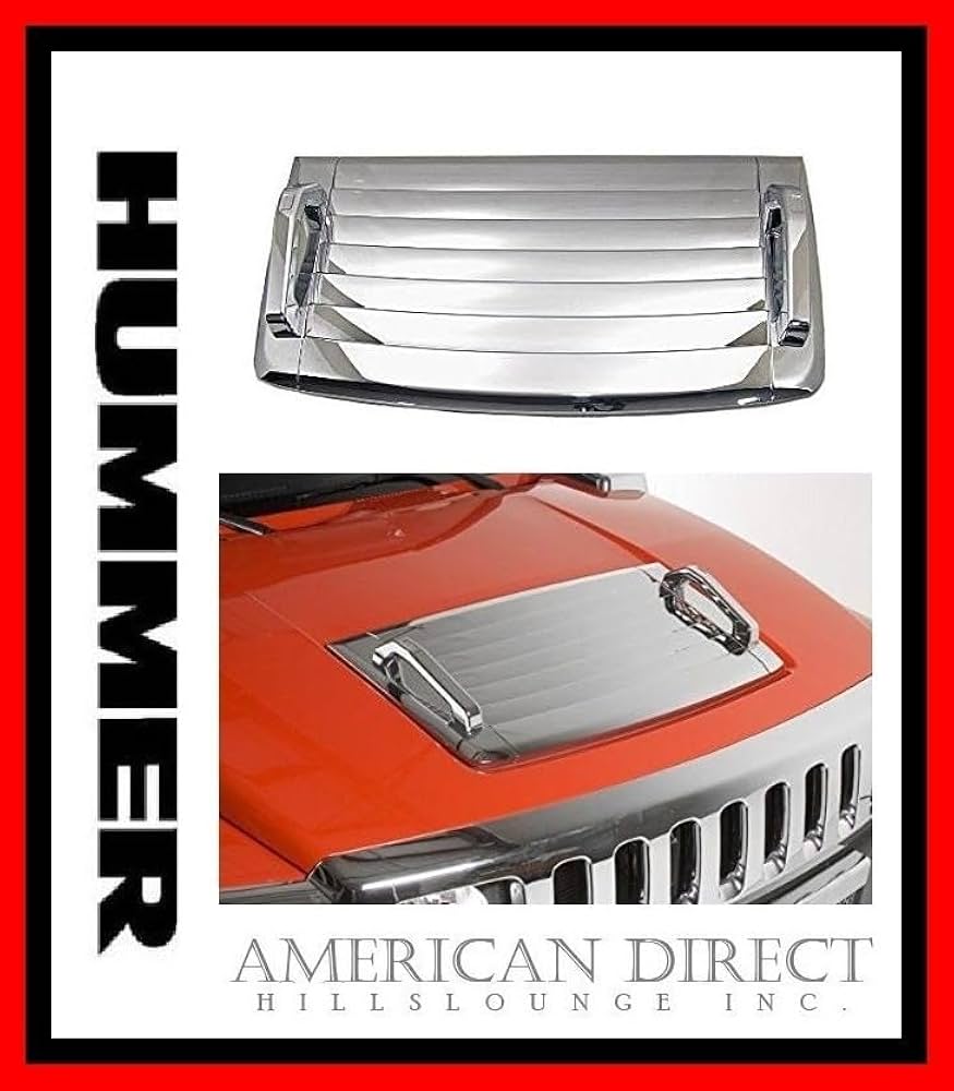 Amazon.co.jp: 即納クロームハマーH3 ボンネットフードパネル